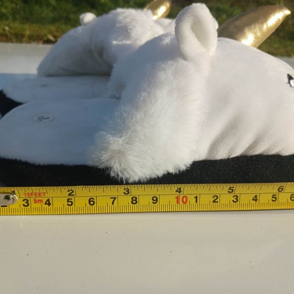Chasing Unicorns Size S 13/1 White Kids Sleep Wear Slippers - Picture 6 of 9